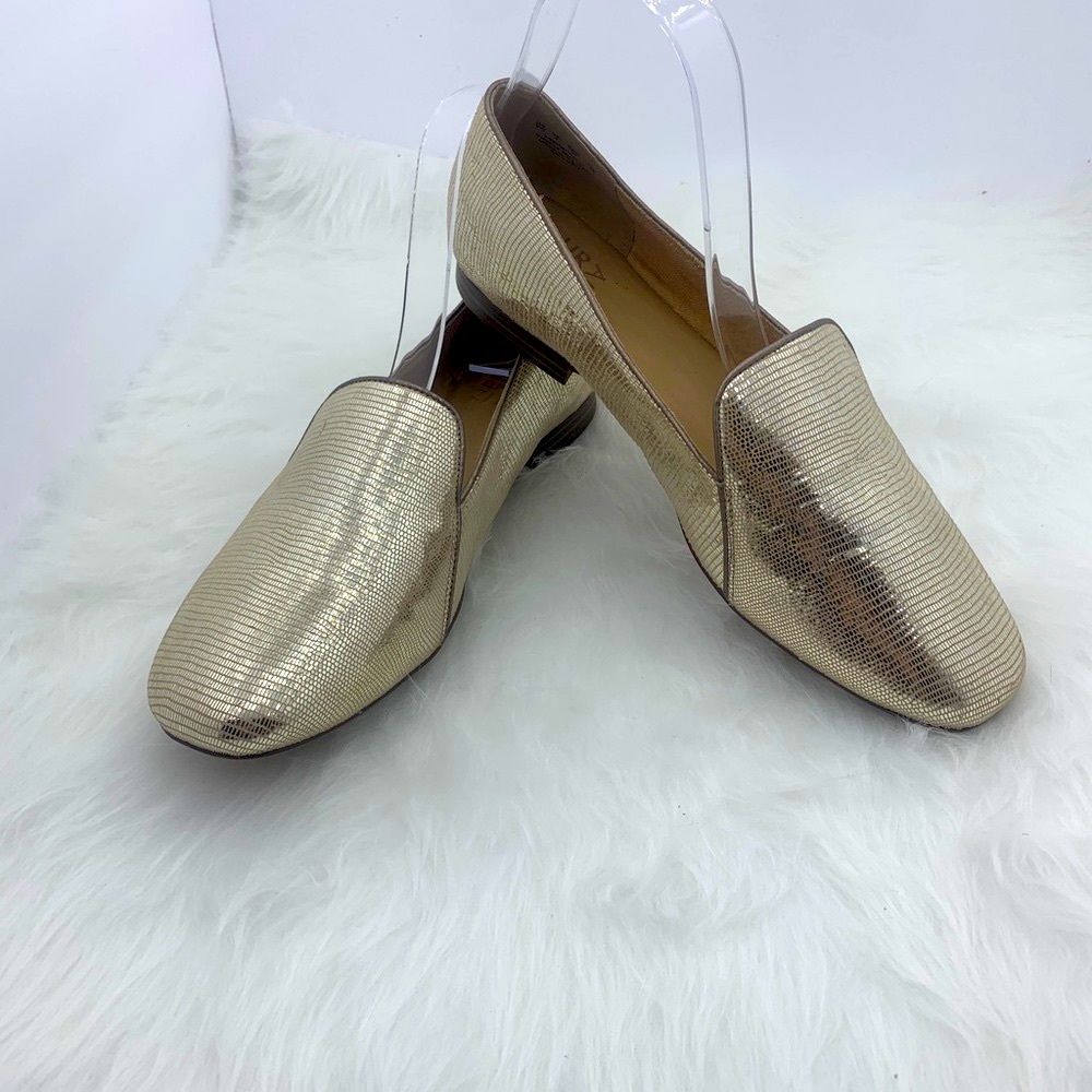 New without box Metallic Gold Emiline Loafer/Flats